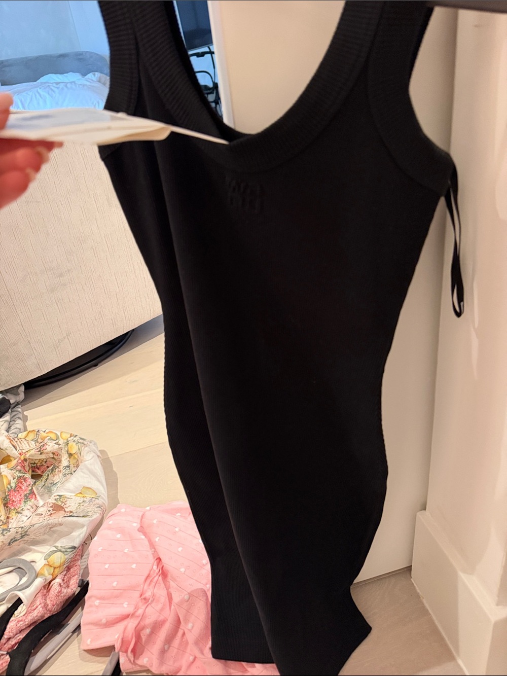 Alexander Wang Mini tank Dress with embossed logo
